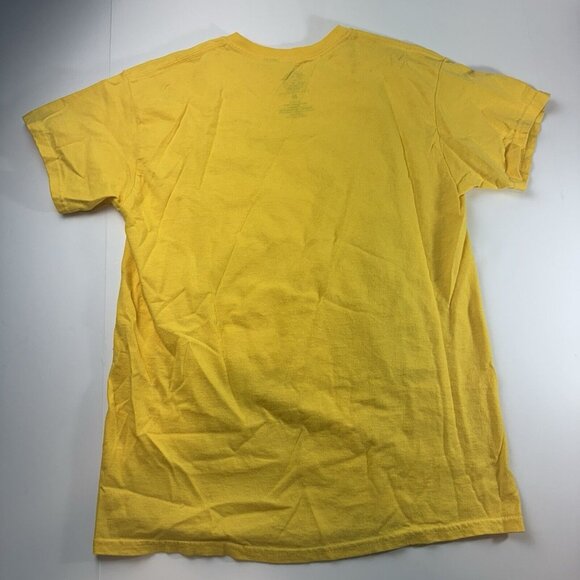 Frida Kahlo Portrait Mens Medium Yellow Graphic Tee - Picture 6 of 6
